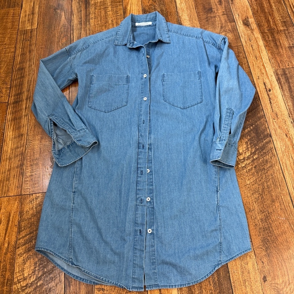 Everlane denim shirtdress XS - Picture 7 of 8